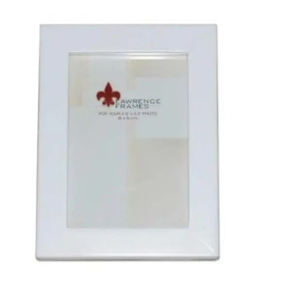 Lawrence Frames Gallery Collection 8x12 Rectangular White Wooden Photo Frame - Home Decor Supplies, Clean Look, Wall-Mountable & Tabletop Display Use