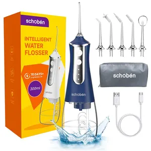 Portable Oral Irrigator, Rechargeable Water Flosser with Replacement Heads, Water Flosser for Home & Travel, Personal Oral Care Appliance