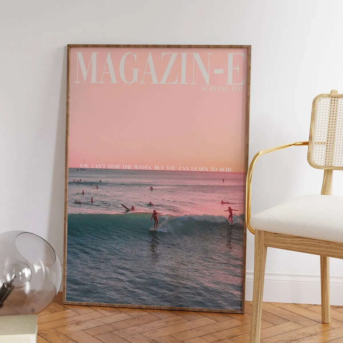Magazine Poster, 70s Wall Print, Surfing Wall Art, Magazine Poster, Summer House Poster, Psychedelic Art, Retro Print, Trippy Wall Art UNFRAMED