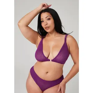 Merino Mesh Bra 2.0 - Wild Lilac