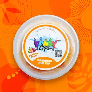 Candy Cups Premium Flavored Rim Dip Passion Fruit 9.3 oz