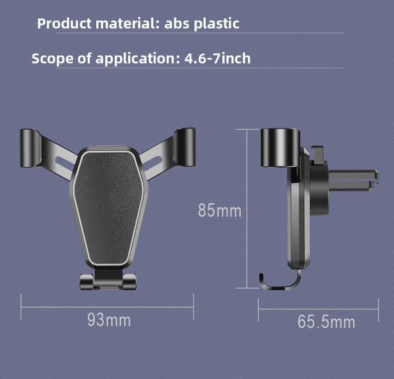 【2 Counts】Heavy Duty Car Phone Mount Vent Clip Universal Smartphone Holder with Strong Grip for Hands Free Navigation on All Vehicles