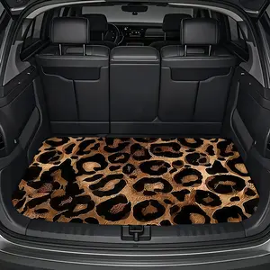 Stylish leopard print car trunk mat, designed to be durable and non-slip, easy to clean, scratch-resistant and spill-proof. Compatible with various KIA models, such as Sportage, Sorento, Optima, Soul, Rio, Stonic, Venga