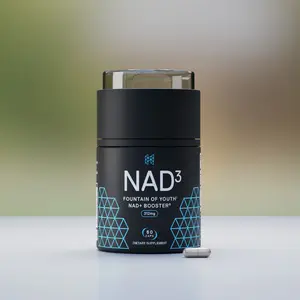 HPN NAD3 NAD+ Booster Dietary Supplement - 60 Capsules (1-Month Supply), Patented Vitamin for Cellular Health, Energy, Longevity - Edible, 3rd-Party Tested Independently Healthy Aging