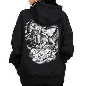 Tears Of A Sad Girl, Chicano Clothing, Chicana Art, Cholo Chola outfit Cotton Fabric Menswear Casual, Streetwear hoodie T-Shirt S-3XL