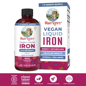 MaryRuth's Liquid Iron Supplement for Women, Men, & Kids 4 & Up - Iron for Healthy Blood & Oxygen - Sugar Free - Vegan - Gluten Free