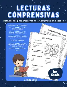 Lecturas Comprensivas Primer Grado: Actividades para Desarrollar la Comprensión Lectora (Lecturas de Comprensión Primer Grado) (Spanish Edition)