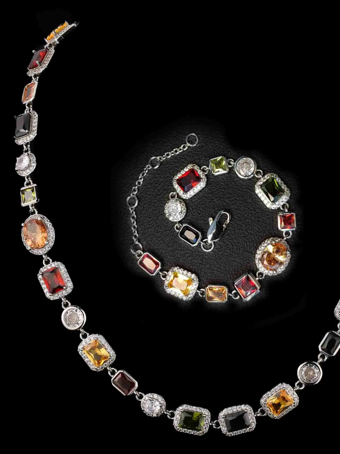 【Silver】Necklace + Bracelet