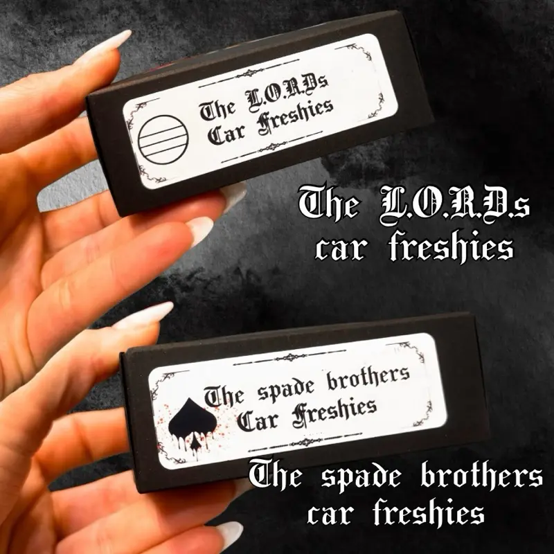 The LORDS + SPADE BROTHERS car freshie sets | Nightshade Co + Shantel Tessier Collection | Highly Scented