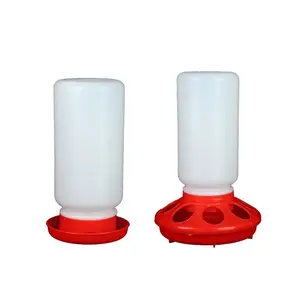 Chick Feeder and Waterer Kit Durable Plastic Fount for Up to 8 Chicks At Once