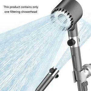 Powerful Pressurized Shower Head, Portable Spray, Hand-Held Filter, Bathroom Essential, High Pressure Water Flow, Easy Installation, High Pressure Filtered Shower Head, High Pressure Showerhead