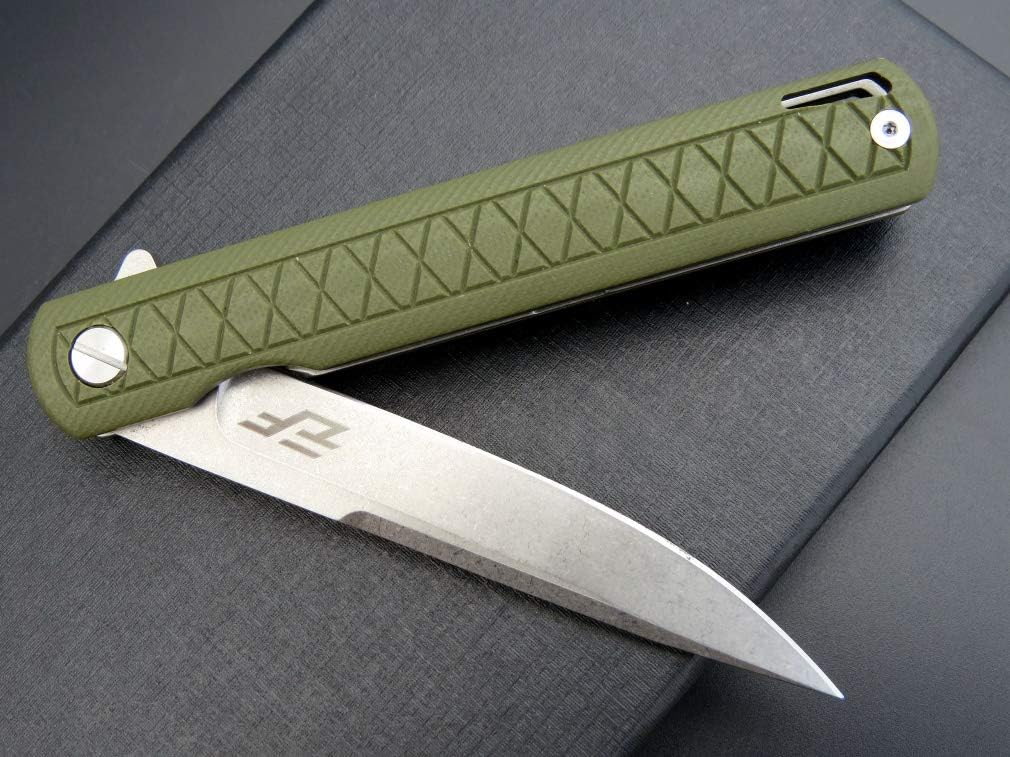 Eafengrow EF16 Folding Pocket Knife D2 Steel Blade G10 Handle Flipper EDC Outdoor Camping Utility Knife