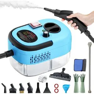 2500W Cleaner,Car Steamer For Auto Detailing,High-Temperature and Pressure Cleaner For Home, Machine for Furniture,,Grout,,Tile (Blue)