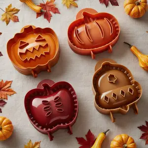 3 Pack Fall Hand Pie Molds Set-Be the "Cool Baker" at Every Party!  Create Adorable Hand Pies That Look Too Good to Eat. Silicone Heart Shaped Kitchen