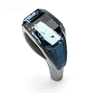 Auto-Sensing LED Crystal Gear Shift Knob| USB Charging, 7 Color Touch Control| Universal Automotive Shifter for Most Car Models