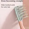 Dual Wide-Tooth Hair Comb, Detangling Comb for Long Curly Hair, Abs Handle, Scalp Massage, Daily Use, Styling Tool, Detangler Combs