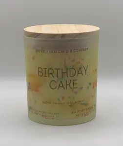 Birthday Cake Soy Wax Candle, Natural Soy Wax Candle, Birthday Cake Scented Candle