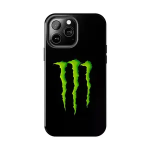 Green Claw TPU Phone Case for iPhone 7-17 Pro Max Plus & Samsung Galaxy S21-S26 | Black Aesthetic Shockproof Protective Cover