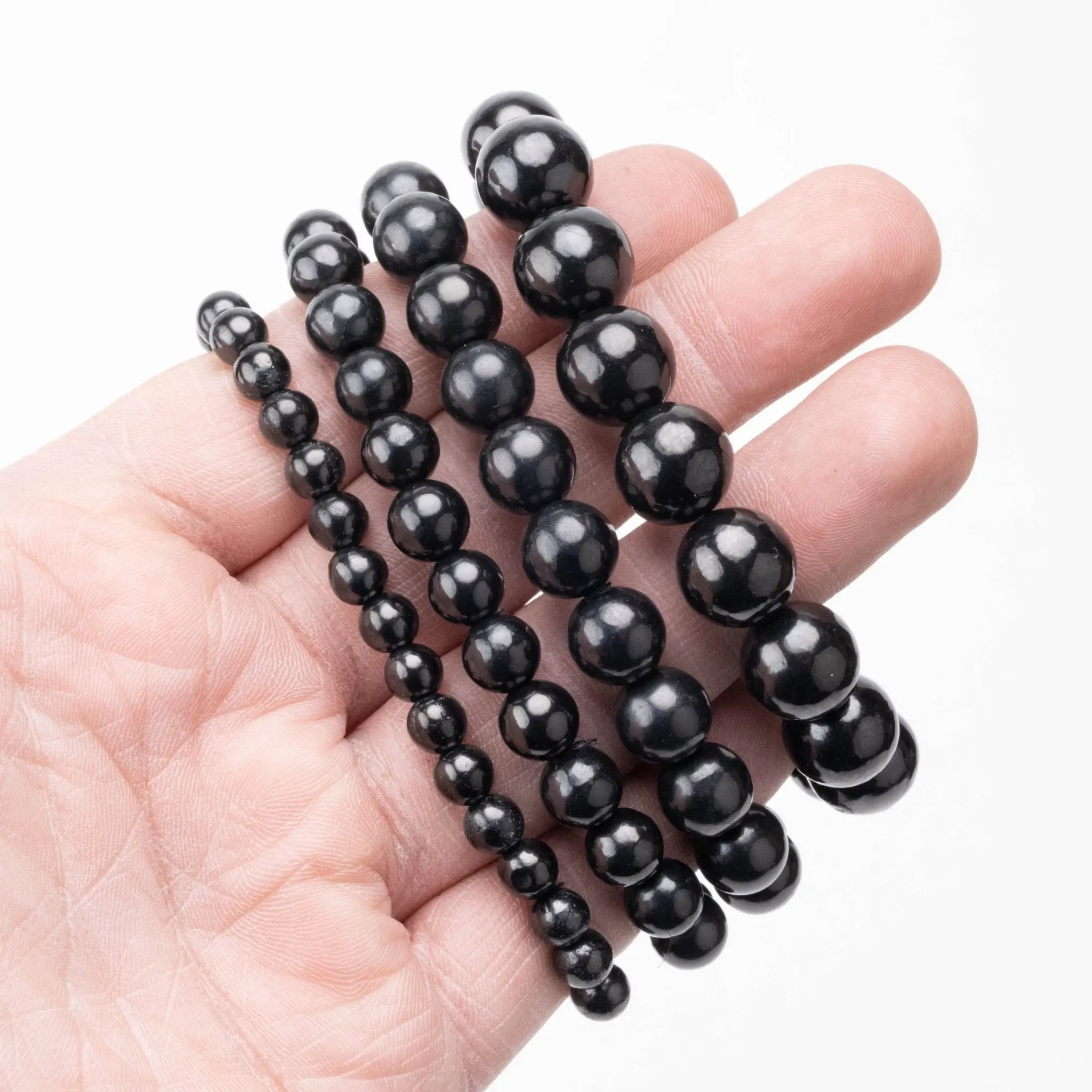 Shungite Bead Bracelet | Choose Size