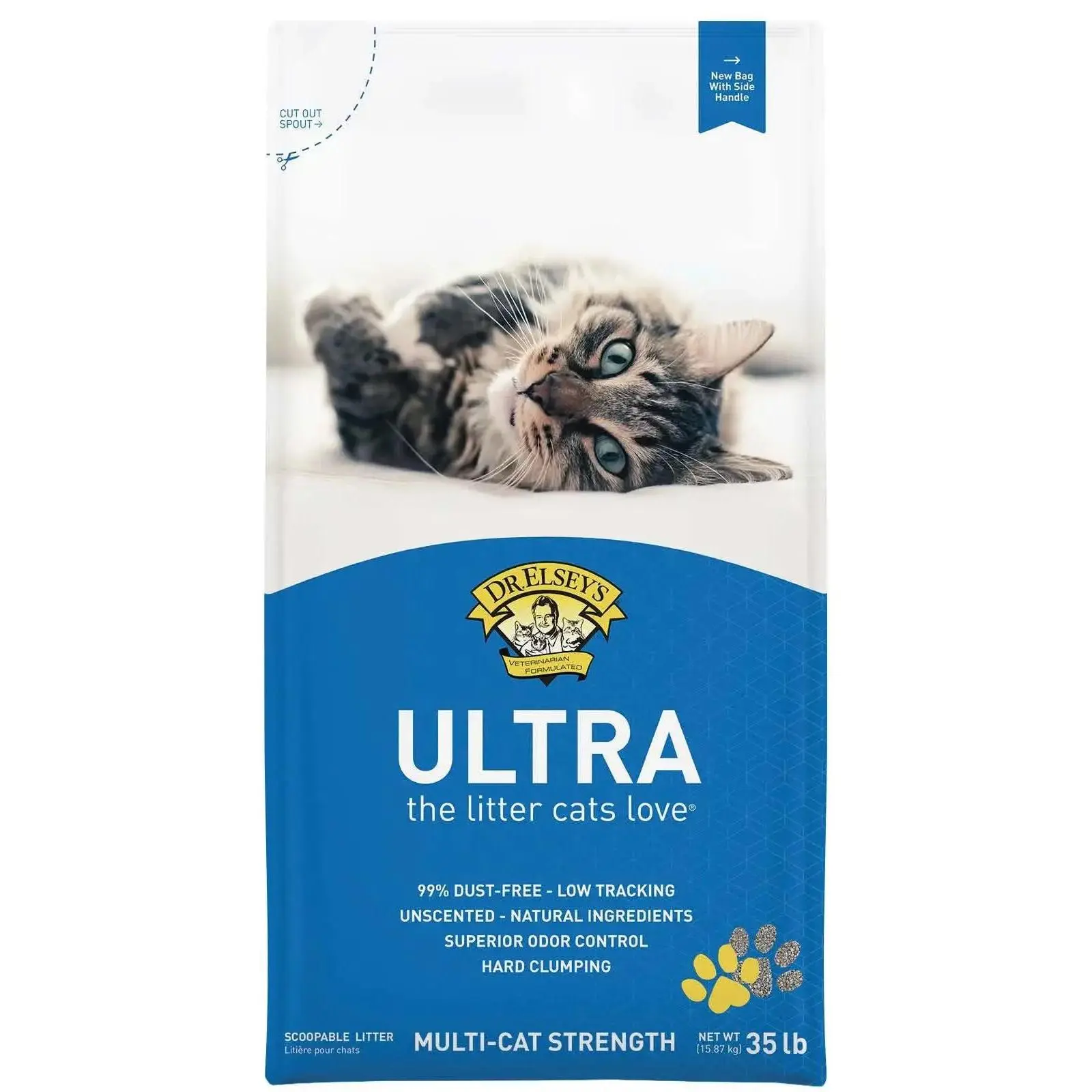Ultra Natural Clumping Clay Cat Litter, Unscented, 35 Lb Bag