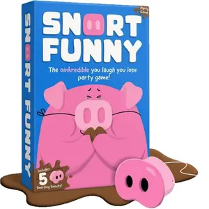 You Laugh, You Lose! Party Game with 150 Challenge Cards & 5 Pig Nose Masks | Family Party Icebreaker · Fun for Couples & All Ages | Hilarious Reaction Competition