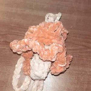 Mushroom Crochet Chapstick Trinket Holder Necklace