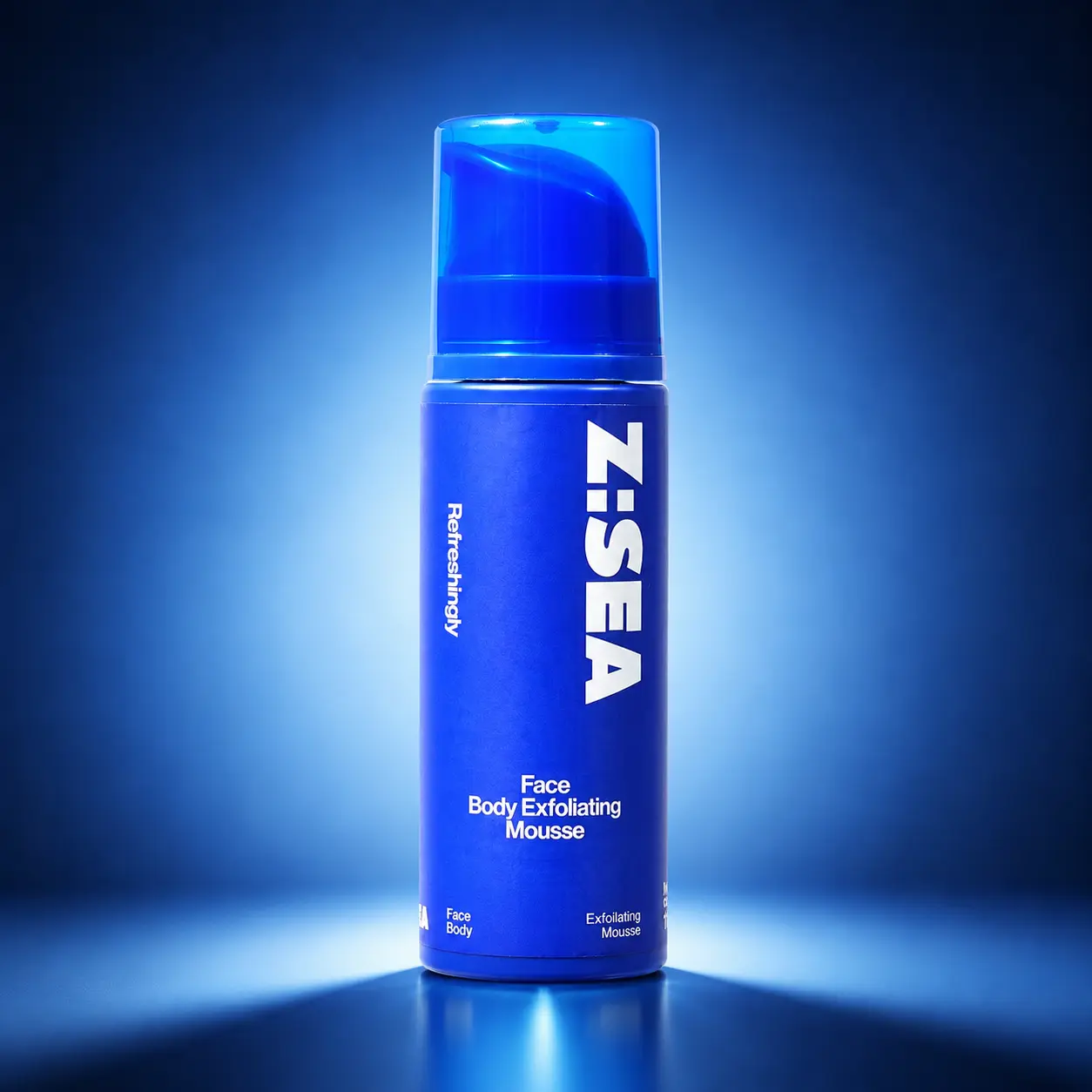 Z:SEA Face & Body Exfoliating Mousse - Lightweight, Smooth Foaming Dead Skin Remover for Rough, Dull Skin, Deep Cleansing Scrub for Key Areas (Face, Arms, Back, Elbows, Knees)