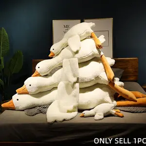 50cm~190cm Soft Plush Duck Pillow, Soft Huggable Hugging Animal Cushion, Mouth Design, Perfect Gift for Friends, Birthdays, New Year Celebrations, Cuddly Stuffed Animal