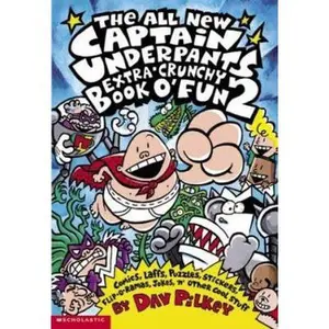 USED-The All New Captain Underpants Extra-Crunchy Book O' Fun 2 by Pilkey, Dav (Paperback)