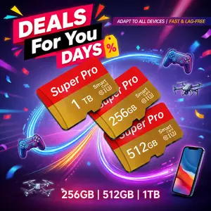 Micro SD card with adapter, compatible with outdoor camera data, PC storage, supports car GPS routes and sports video recording, holiday gifts #Deals For You Days