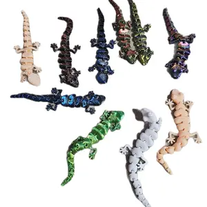 1-Random Color 3D Printed Animal - Variety of Colorful Animal lizards Available