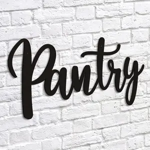 CIFbuy Metal Wall Decor Rustic Farmhouse Design Modern Farmhouse Pantry Sign Decorative Plaque Home Restaurant Coffee Shop Garden Stakes Home Decoration