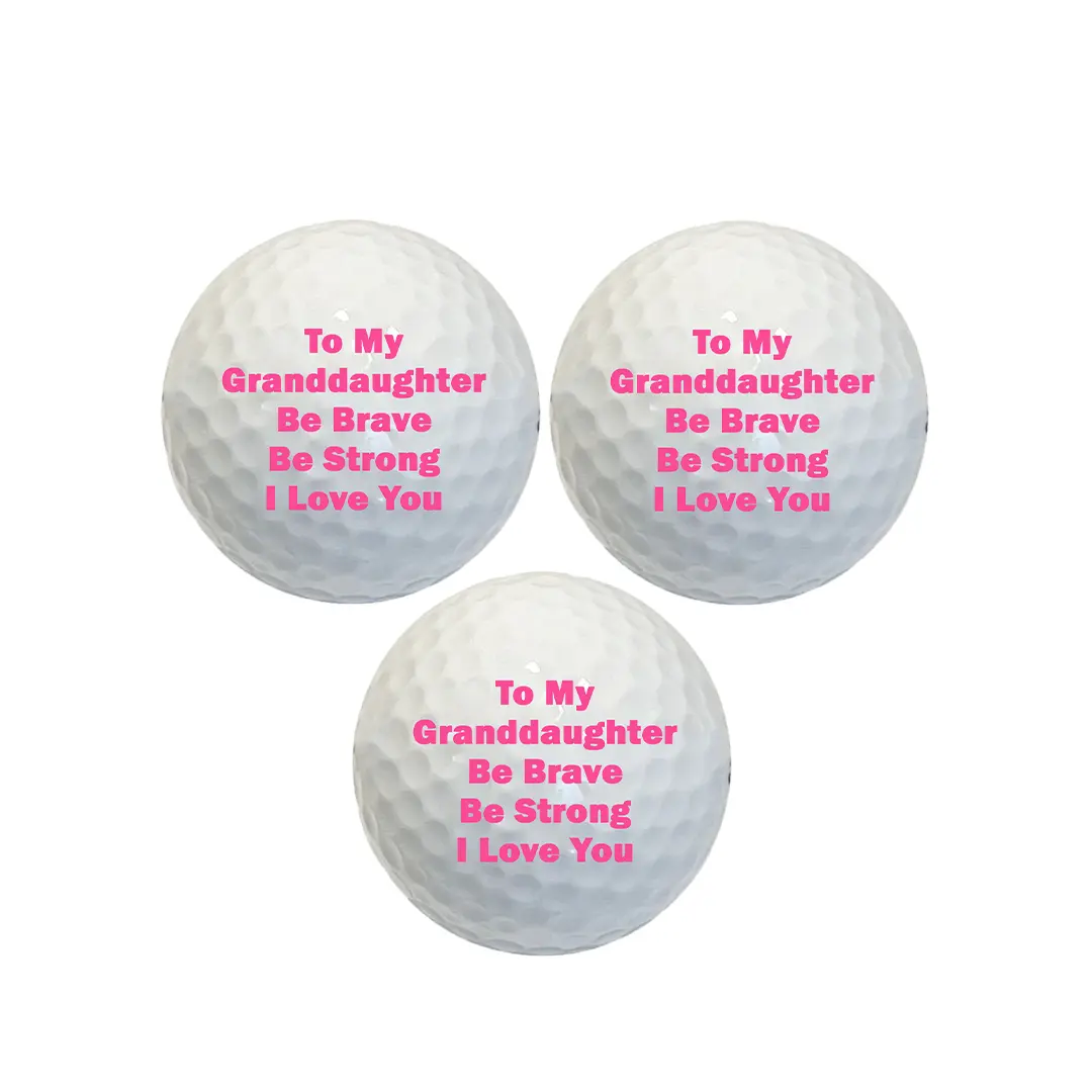 Custom To My Granddaughter Golf Balls, 3 Pack Golf Gift