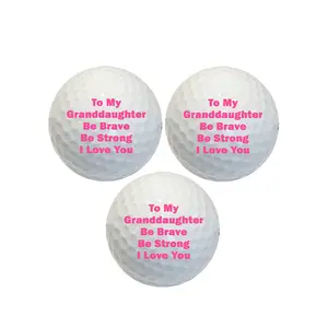 Custom To My Granddaughter Golf Balls, 3 Pack Golf Gift