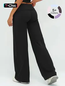 Women's Wide Leg Pants, Loose-Fitting Design, Soft, Comfortable & Stylish, Ideal for Daily Wear, Versatile Fashion Statement Piece, Basic, Womenswear