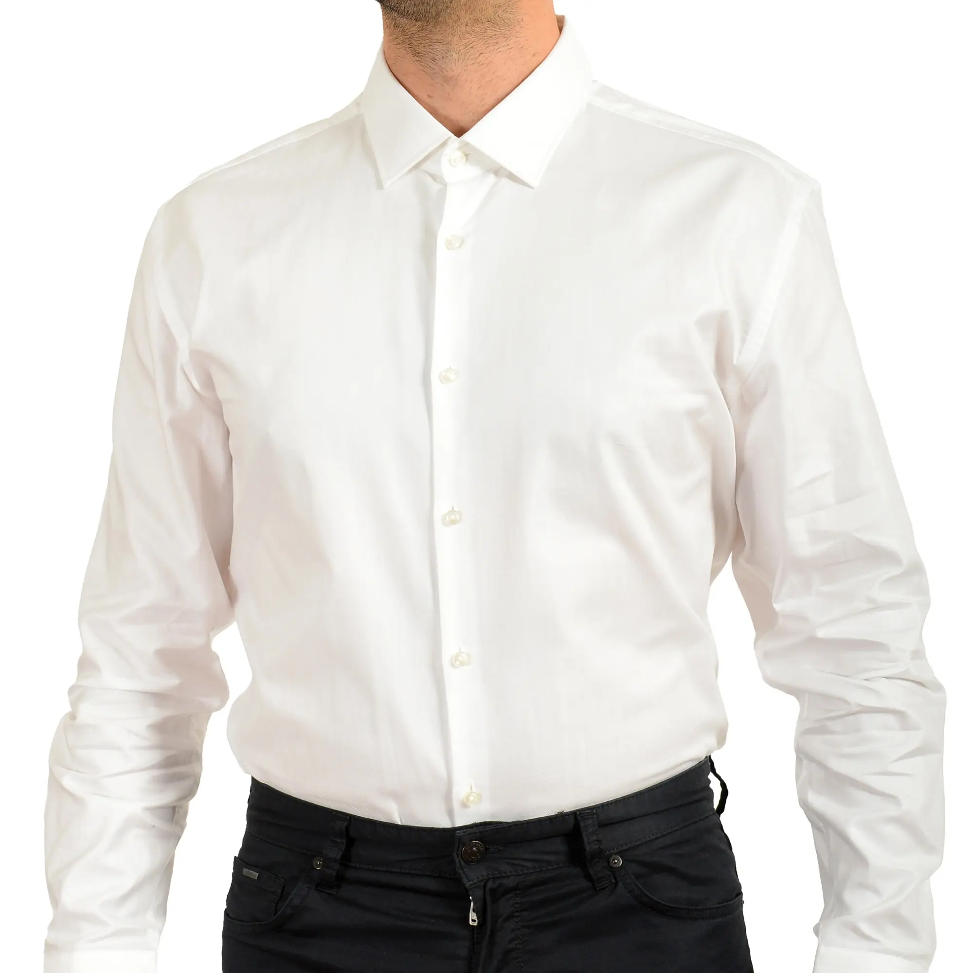 Hugo Boss Men's Slim Fit White Long Sleeve Dress Shirt US 18 IT 46 - TikTok Shop Hugo Boss Men's Slim Fit White Long Sleeve Dress Shirt US 18 IT 46 - TikTok Shop