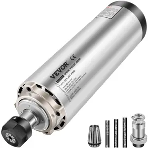 summervibes VEVOR Air Cooled Spindle Motor ER20 CNC Spindle Milling Motor 2.2KW Spindle Motor 24000 RPM 400 Hz for CNC Router Engraving Milling Grind Machine220V