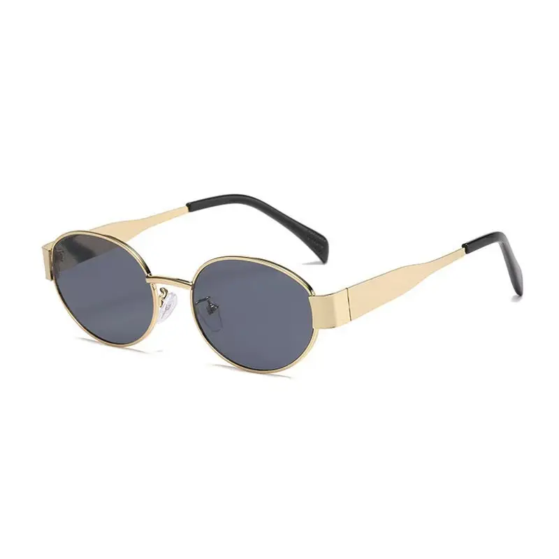 Women's Retro Oval Stylish Sunglasses - High-Quality Street Style Sun Protection Eyewear, Chic Hipster Sunglasses Frames, Statement Frame Glasses for Driving, Traveling, Climbing, Stylish Accessories, Casual Stylish Glasses
