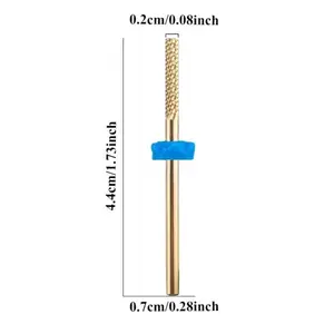 Nail polishing head with flat head grinding rod for quick nail removal and nail drill - highly suitable for nail and foot manicures