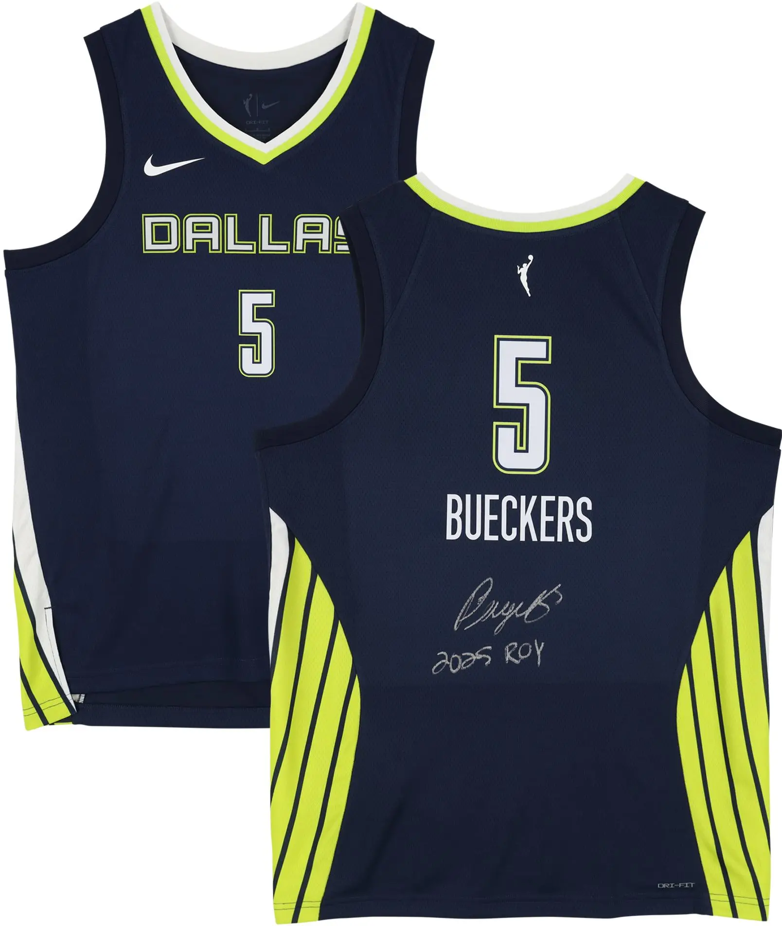 Paige Bueckers Dallas Wings Autographed Nike Navy Edition Victory Jersey with "2025 ROY" Inscription - Fanatics Authentic Certified