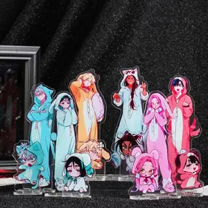Alien Stage Pajama Party Acrylic Standee Set | 15cm Big & 7cm Mini Standee | Ivan Till Mizi Sua Luka Hyuna | Anime Fan Gift