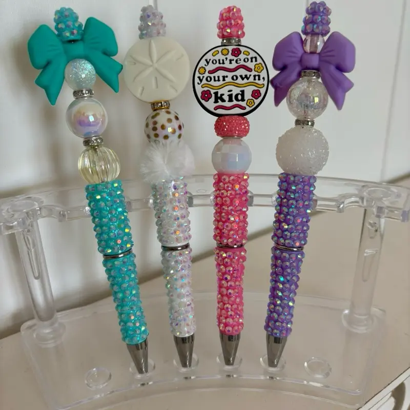 Rhinestone Beaded Pens- Claim Live