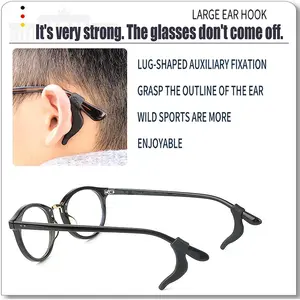 5 Pairs Set Anti-Slip Eyeglass Clips, Sunglasses Holder Ear Clamps, Secure Fit Glasses Accessories, Comfortable and Durable, Glasses Grips