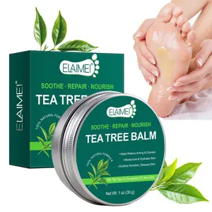 ELAIMEI Multi-Purpose Tea Tree Oil Balm, suitable for sensitive skin, soothes skin issues caused by dryness, provides rapid relief, moisturizes dry skin, and offers long-lasting hydration
