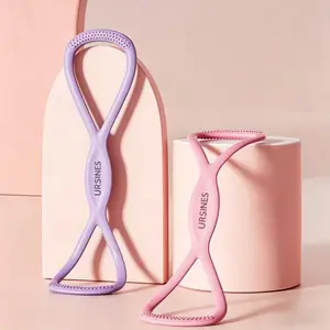 Figure 8 Fitness Resistance Band for Women and Men, Elastic Exercise Bands for Arms Chest and Back, Chest Expander and Yoga Gym Workout Pulling Rope, 8 Word Elastic Tubing for Muscle Training Band for Bodybuilding enthusiast