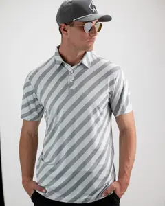 Elephant Stripes - Original Polo Camo Golf Polo, Gif for Him,All Over Print Design