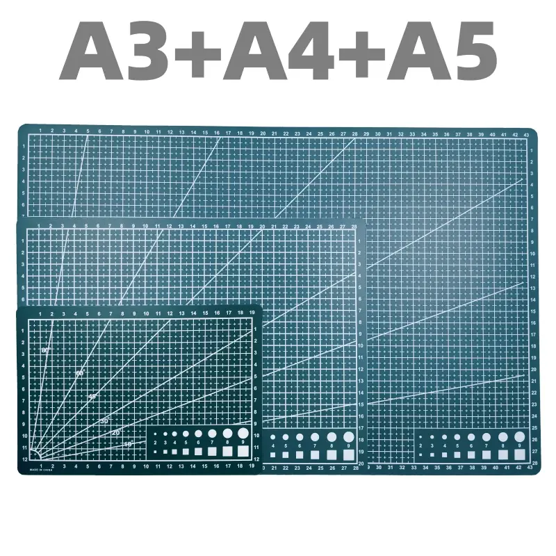 3-Piece A3/a4/a5 Engraving Mat Set, Cutting Mats for Handmade DIY Projects, Craft Mats, Ideal for Artistic Creations