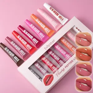 Fruit-Flavored Lip Gloss set of 8, Overnight Lip Balm, Lip Balm, Tinted Lip Balm, and Moisturizing Lip Mask，Long Lasting, 8 Counts/set Fruity Moisturizing Lip Glaze, Lip Moisturizer Gloss,Plumping Lip Oil Lip Stick for Girls & Women.
