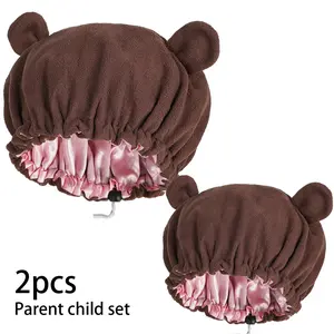 Soft Cute Bear and Devil Ears Sleep Hat, Warm Comfortable Night Cap for Sleepwear, Ideal for Cozy Nights