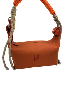 Pre-owned HERMÈS Orange Canvas Shoulder Hobo Bag/WJ05212909/2909